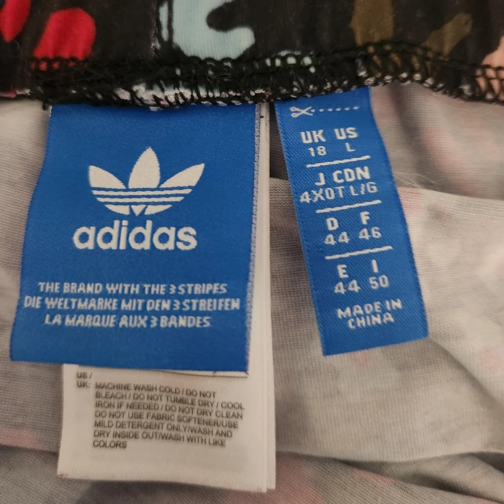 Adidas Floral Multicolor Activewear Leggings Size M - Picture 6 of 7